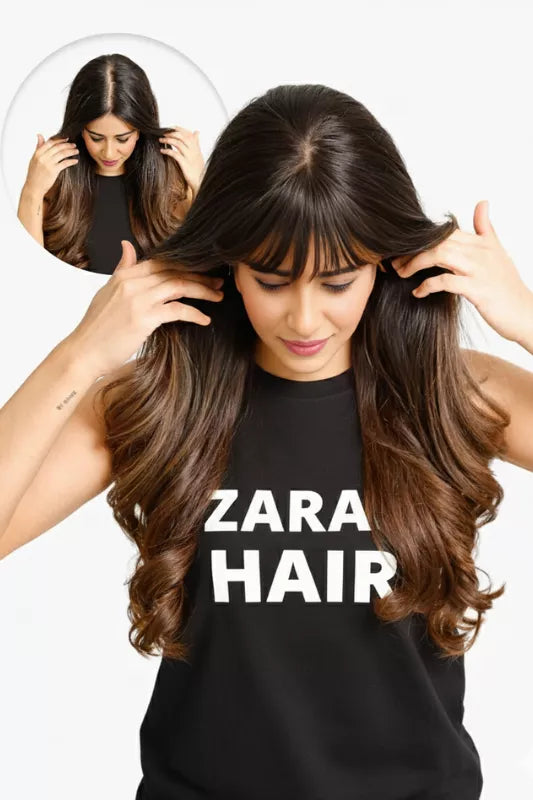 Hair Topper With Bangs