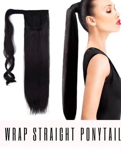 STRAIGHT WRAPAROUND PONYTAIL